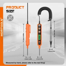 HM67 Intelligent Digital Pen Multimeter, Voltage Measurement, Resistance Measurement, On-Off Detection, Auxiliary Lighting, Automatic Shutdown, Car Battery Inspection - Orange - View 2