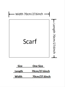 1 Stück Damen Bandana aus seidiger Chiffon 70x70cm quadratisches Halstuch, geeignet für den täglichen Gebrauch