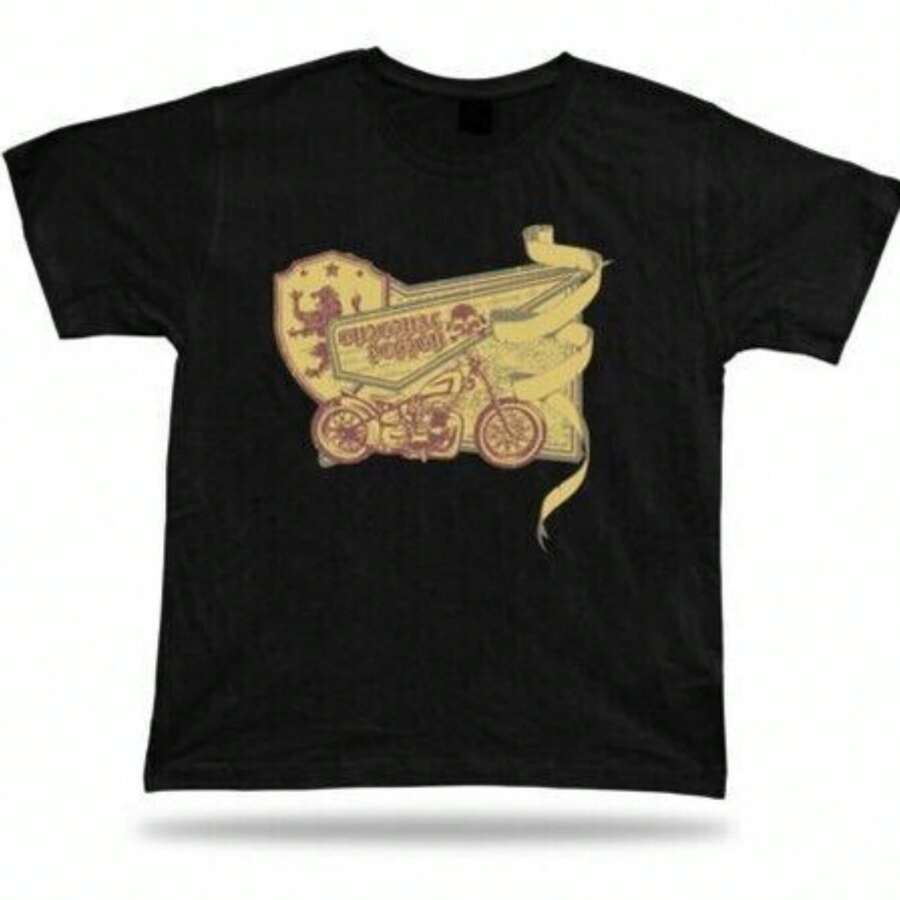 Original Design Large Bike Skeleton Skull T-Shirt Idea Unisex Design Apparel-