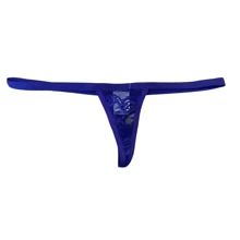 Women's Sexy Micro Thong Low-Rise Panties - Royal Blue - View 3
