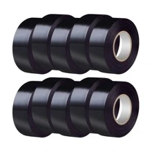 5/10/20/50 rolek 18 mm X 5 m czarna taśma elektryczna, odporna na wysoką temperaturę plastikowa taśma izolacyjna, odpowiednia do sklepów