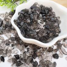 Natural Small Particle Obsidian For DIY Potted Plants, Smooth Rocks, Resin Art, Vase Filler, Aquarium Decor - Maroon - View 9