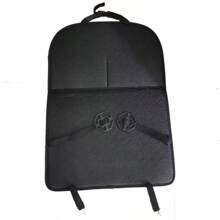 Car Anti Kicks Pad With Organizer Pocket Leather Universal Seat Back Leather Protector Cover Waterproof Backseat Child Kick Mats