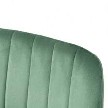 Indoor Green Velvet Dining Chair, Modern Kitchen Dining Chair With Backrest, Upholstered Side Chair With Hot Transfer Metal Legs, Family Kitchen Dining Room And Living Room (Set Of 4),ComfortCorner
