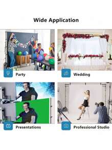 Marco de fondo de estudio, marco de arco para bodas, marco de fondo ajustable de 10x6.5 pies de altura, adecuado para ceremonias, cumpleaños, bodas, decoraciones de flores para el Día de la Madre, ceremonias de graduación, fiestas, decoración para eventos de bodas