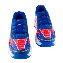 Tenis Con Luces Leds De Colores Para Niños Con Personaje De Moda Calzado Deportivo 842-AR - Azul - Ver 1