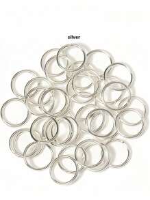 200pcs/Pack Delicate Minimalist Open Jump Rings, Closed Linking Rings, Handmade DIY Bracelet, Earrings, Jewelry Accessories - 200 Pcs/pack Single Loop - View 37