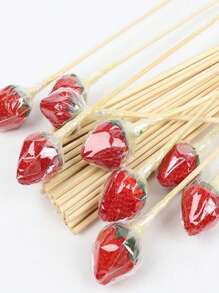 50/100/200/300 件 30 厘米加厚 3 毫米一次性竹串，适用于 DIY 花束、商业和家庭使用、Poke Poke 鸡肉、香肠、山楂果、关东煮工具