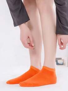 10/20 Pares de Meias Curtas Coloridas Tipo Doce para Mulheres, Elásticas e Confortáveis em Cores Sólidas, Macias e Versáteis, Adequadas para Uso Diário, Primavera/Verão