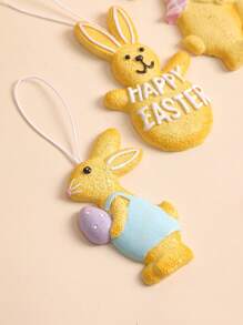 Easter Decorations Gingerbread Bunny Resin Pendant, Home Decor Gift