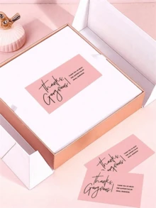 Pink Thank You Card, Support My Small Business Card, Order Thank You Card, Small Business Thank You Card, Thank You Gift Card, Gift Card Packaging, Thank You Card Paper To Give To Seller As Gift, Thank You Card