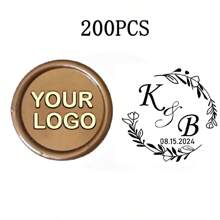 200 Pcs Wax Seals Stickers, Custom Logo Wax Stickers, Handmade Wax Seal Stickers For Wedding Invitation, Self-Adhesive Envelope Wax Stickers-Bronze,Back To School,School Supplies,Multi-Functional,Ornamental,Reusable,Modern,Colorful,Cute,Vintage,Cartoon,Kawaii,Custom,Personalized,Unique,Customized,Workers,Clients,Students,For Business/Work/Office,For School,School Supplies,Back To School,For Office,For School,For Classroom,For Teacher Gifts,For University,For Colleague,For Dorm Rooms,For Teacher,For Boys And Girls,For Teenagers,Junior High School Students,Middle School Students,High School Senior High School Students,College Students,University Students,Freshman,Sophomore,Underclassmen