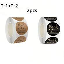 1/2 Rolls (1000 Stickers), Thank You For Supporting My Small Business Sticker Sealing Label Commercial Stationery Sticker Store Shopping, Box Sealing Sticker,