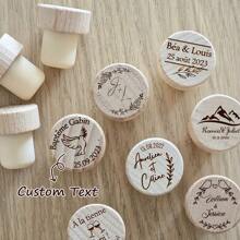 Bouchons de vin personnalisés | Bouchons de vin en bois personnalisés | Bouchons de vin | Bouchons de vin | Bouchons de vin personnalisés | Cadeau pour enterrement de vie de jeune fille | Faveurs de mariage | Liège