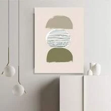 1PC Abstract Canvas Wall Art Aesthetic Picture Poster Prints Geometric Painting Modern Textured Artwork Framed For Living Room Bedroom Hallways Bathroom Office Home Decor