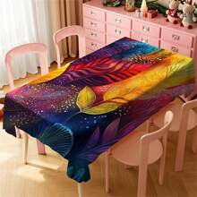 Multi-Functional Polyester Tablecloth - Colorful Patterns, Waterproof And Stain-Resistant, Easy To Clean For Indoor/Outdoor Use - Ideal For Picnics, Parties, Restaurants, Home Decor, And Gift-Giving - Multicolor - View 91