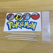 pokemon Set decorativo de 6 piezas de toppers para pastel de Pikachu Pokeball, ideal para mesa de postres y redes sociales
