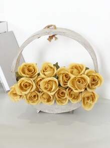 1 Bunch Of Simulation Roses Spring Home Living Room Bedroom Table Scene Party Decoration Shooting Hand Bouquet