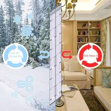 حزام باب عزل مغناطيسي، يمنع دخول الهواء البارد/الساخن، مصنوع من EVA، مناسب للغرف المكيفة والمدفأة بالهواء، مطابخ المنزل