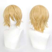 FULCRUM Short Straight Anime Cosplay Wig, Suitable For Parties, Christmas And Other Occasions, Synthetic Layered Short Hair Wig With Bangs, Unisex - Multicolor - View 14