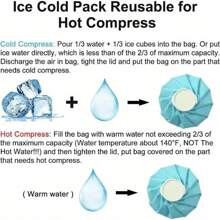 Ice Bag[6", 9" &11" ] Hot And Cold Reusable Ice Bag, Elastic Breathable Support Wrap,Relief Heat Pack Reusable For Knee Head Leg/Perfect Gift For Birthday/Christmas, For Fishing/Camping/Travel(For Hot Is 50-60℃)