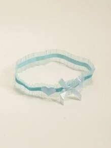 Creative Heart Polka Dot Bow Ruffle Leg Decoration Bells Butterfly Accessories