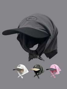 A Scarf Hat Korean Version Of The Color Block Camping Headband Can Be Tied Into A Ponytail Empty Top Sun Hat Summer Thin Breathable Strap Quick-Drying Hat - Style 4 - View 3