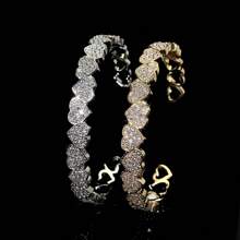 1pc Women's Rhinestone Heart Shaped Charm Daily Bracelet, Elegant & Minimalist Design