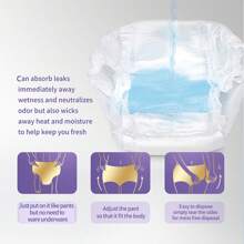 5 条装/包 一次性月经内裤 一次性内裤 产后必需品 全天或夜间保护