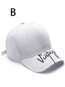 1 pieza Gorra de béisbol unisex con bordado de letra vintage de moda