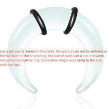 1 pieza/2 piezas Kits de estiramiento de vidrio acogedor 14G-2G Pinzas taper con anillos en O Retenedores de septo de búfalo Perforación corporal hipoalergénica