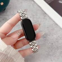 Bands For Smart Mi Band 8/9 Bracelet With Link Removal Tool Metal Wristband Strap Compatible With Xiaomi Mi Band 9 Watchband Men Women
