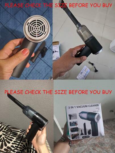 1pc Car Home Stofzuiger Cleaner,Portable High Power Cordless Wet Dry Cleaner, Mini Wireless held Ho hold Dust Blowers Auto Car,Strong Suction Rechargeable view 10