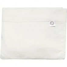 CARY Juego de Sábanas para Cuna 95 x 140 centímetros, 4 Piezas: 1 Sabana Plana, 1 Sábana de cajón, 1 Almohada para bebé y 1 Fundas para Almohada, Soft Jersey Grey, Gris Jaspe - Hueso - Ver 2