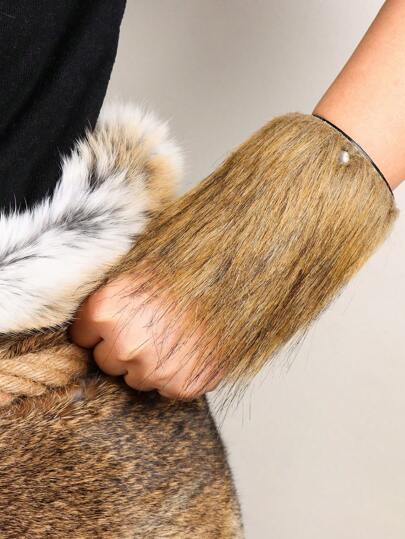 Medieval Viking Pirate Leather Arm Guards Steampunk Wristband Vambrace Fur Bracer Knight Cosplay Costume Gauntlet Armor For Larp