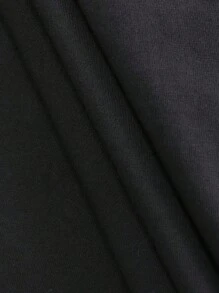 Camiseta Casual de Moda para Hombres de Talla Grande con Estampado de Boxeo Tejido Transpirable 220g algodón pesado - Negro - Ver 6