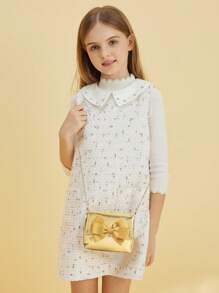 1pc Princess Style Versatile Bow Chain Shoulder Messenger Bag - Small Shoulder Bag - View 2