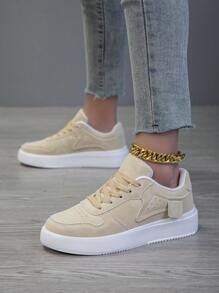 Damen Lässig Schuhe, Damen Sportschuhe, weiße Schuhe, Straßenschuhe, leichte Skateboard-Schuhe