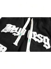 Męskie letnie, popularne, szorty z nadrukiem, uniwersalne, haftowane, codzienne, treningowe, emo, styl lat 2000., jesień/zima