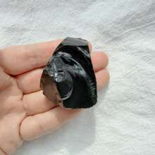 1 pièce Gros cristaux d'obsidienne noire brute, pierres d'obsidienne noire brute, cristal d'obsidienne, gros cristal d'obsidienne noire, cristaux bruts, roches et minéraux, décoration de cristal