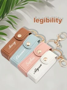 Personalized Lipstick Pouch, Customized Name Makeup Bag, Bridesmaid Lipstick Storage Bag, Cosmetic Organizer, Birthday Gift For Mom/Girlfriend