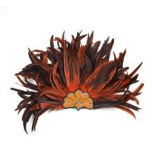 Women's Feather Headpiece Carnival Caribbean Headdress Showgirl Party Cosplay Accessories Halloween - A - View 9