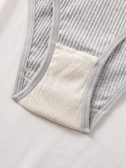 4SETS Ribbed Wireless Breathable Sports BH Panties Underwear Set view 6