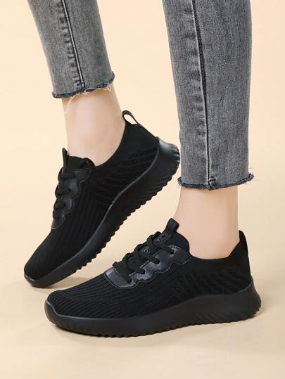 Women's Mesh Breathable Athletic Sneakers, Lightweight, Fashionable, Comfortable Walking Shoes, Minimalist & Versatile