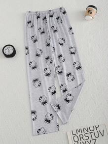 Sanrio Women's Hello Kitty Cartoon Graphic Cute Sleep Pants, Fall, Winter