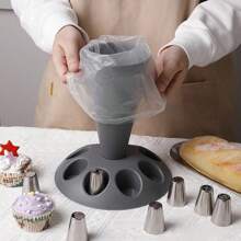 Set Of 21pcs For Cake Decoration Including Baking Tools, Molds, Piping Bags, And Tips. Pipping Bag And Tips Holder, For Cake Decorating, Baking Tools, Home Kitchen Accessories
