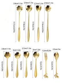 Mirror Polished Dessert Cutlery Set, Dessert Spoon, Ice Cream Spoon, Coffee Spoon For Dessert Table Decoration, Coffee Spoon Set With Tray, Swan Spoon And Fork Tray, Spoon Coffee Counter Organiser, Home Kitchen Holiday Gifts - Multicolor - View 8