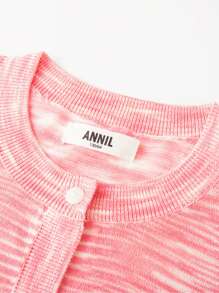 Annil Spring Long - Sleeved Knitted Cardigans For Tween Girls In Tween Girl' Clothing - Pink - View 4