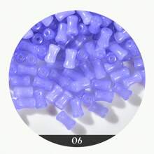 10g/80pcs 3x6mm Jade Beads ,Cloudy Glass Bamboo Stick Spacer Beads Lampwork Round Tube Bamboo Shape Beads Bamboo Tube Beads Colored Glass Beads Small Glass Tube Beads For Jewelry Making