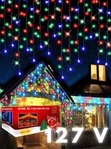 Christmas Series Waterfall With 500 LEDs Of 9.6 Meters Multicolor - US B Type Plug(110-127V) - View 6